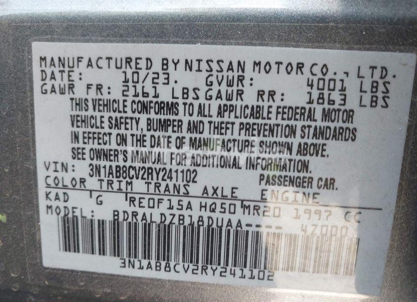 Photo 9 of 2024 Nissan Sentra SV XTRONIC CVT (VIN 3N1AB8CV2RY241102)