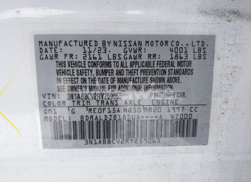 Photo 9 of 2024 Nissan Sentra SV XTRONIC CVT (VIN 3N1AB8CV2RY259065)