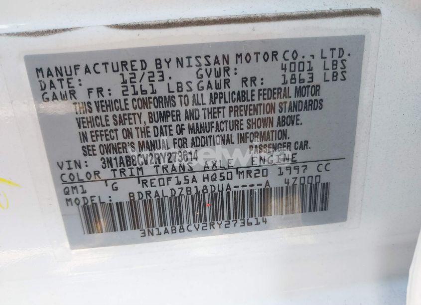 Photo 9 of 2024 Nissan Sentra SV XTRONIC CVT (VIN 3N1AB8CV2RY273614)