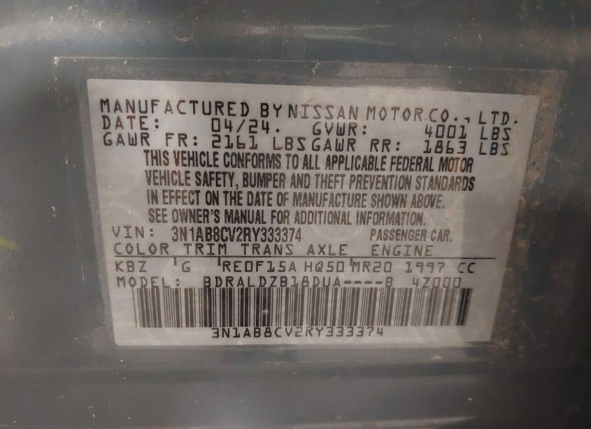 Photo 9 of 2024 Nissan Sentra SV XTRONIC CVT (VIN 3N1AB8CV2RY333374)