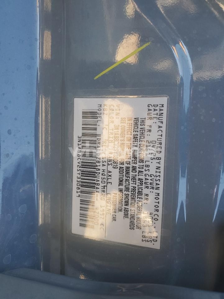 Photo 12 of 2025 NISSAN SENTRA SV (VIN 3N1AB8CV2SY330819)