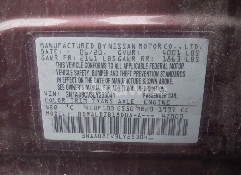 Photo 9 of 2020 Nissan Sentra SV XTRONIC CVT (VIN 3N1AB8CV3LY253041)