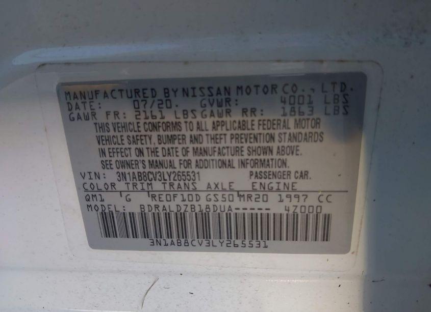 Photo 9 of 2020 Nissan Sentra SV XTRONIC CVT (VIN 3N1AB8CV3LY265531)