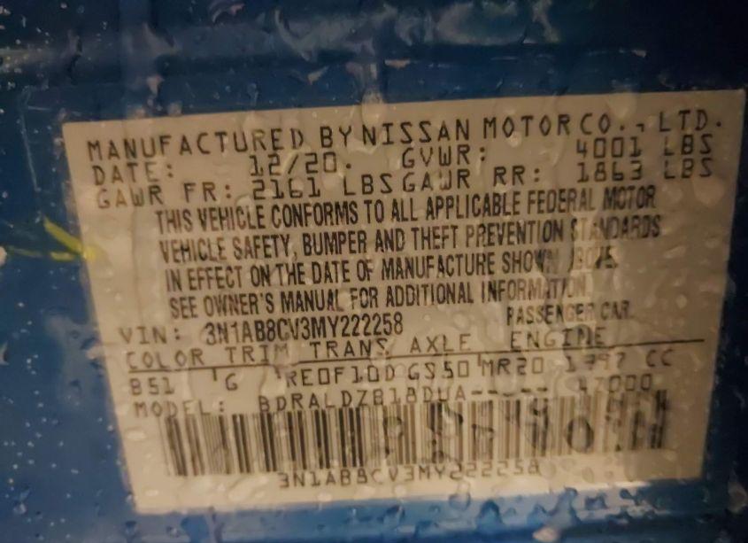 Photo 9 of 2021 Nissan Sentra SV XTRONIC CVT (VIN 3N1AB8CV3MY222258)