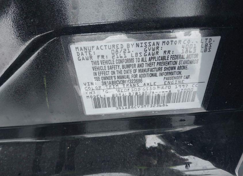 Photo 9 of 2021 Nissan Sentra SV XTRONIC CVT (VIN 3N1AB8CV3MY323686)