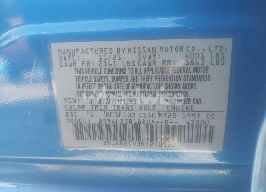 Photo 9 of 2022 Nissan Sentra SV XTRONIC CVT (VIN 3N1AB8CV3NY210922)