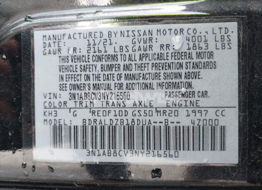 Photo 9 of 2022 Nissan Sentra SV XTRONIC CVT (VIN 3N1AB8CV3NY216560)