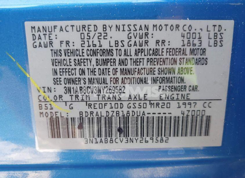 Photo 9 of 2022 Nissan Sentra SV XTRONIC CVT (VIN 3N1AB8CV3NY269582)