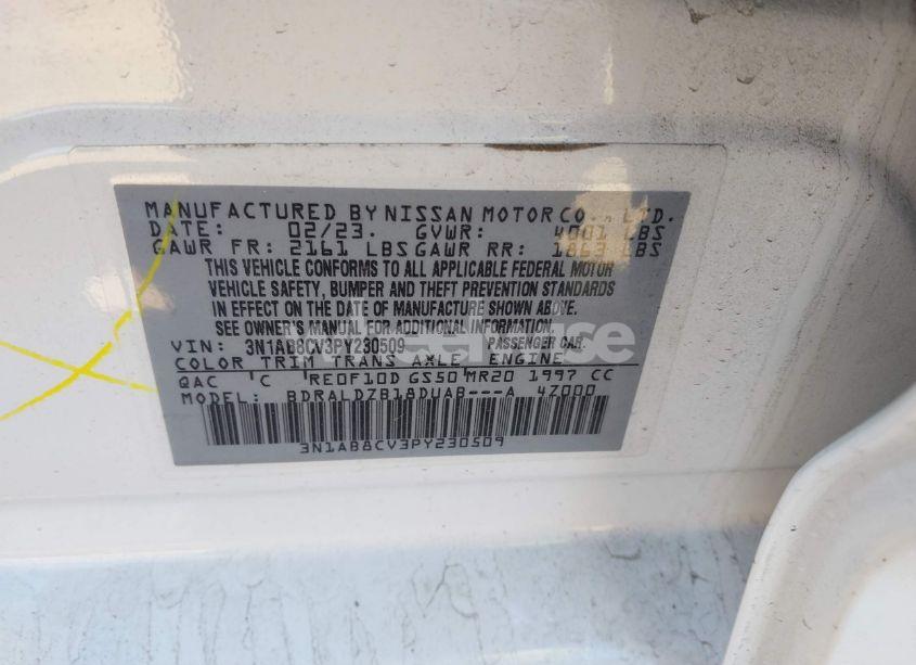 Photo 9 of 2023 Nissan Sentra SV XTRONIC CVT (VIN 3N1AB8CV3PY230509)