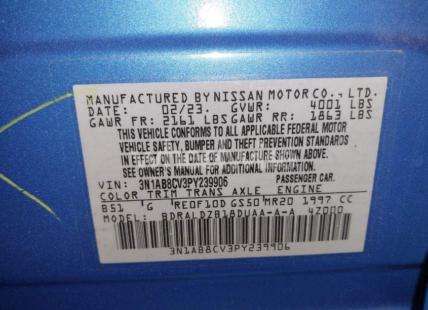 Photo 9 of 2023 Nissan Sentra SV XTRONIC CVT (VIN 3N1AB8CV3PY239906)