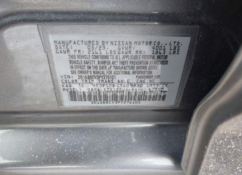 Photo 9 of 2023 Nissan Sentra SV XTRONIC CVT (VIN 3N1AB8CV3PY276101)