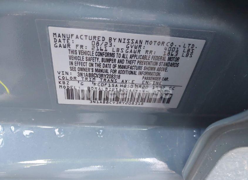 Photo 9 of 2024 Nissan Sentra SV XTRONIC CVT (VIN 3N1AB8CV3RY208318)