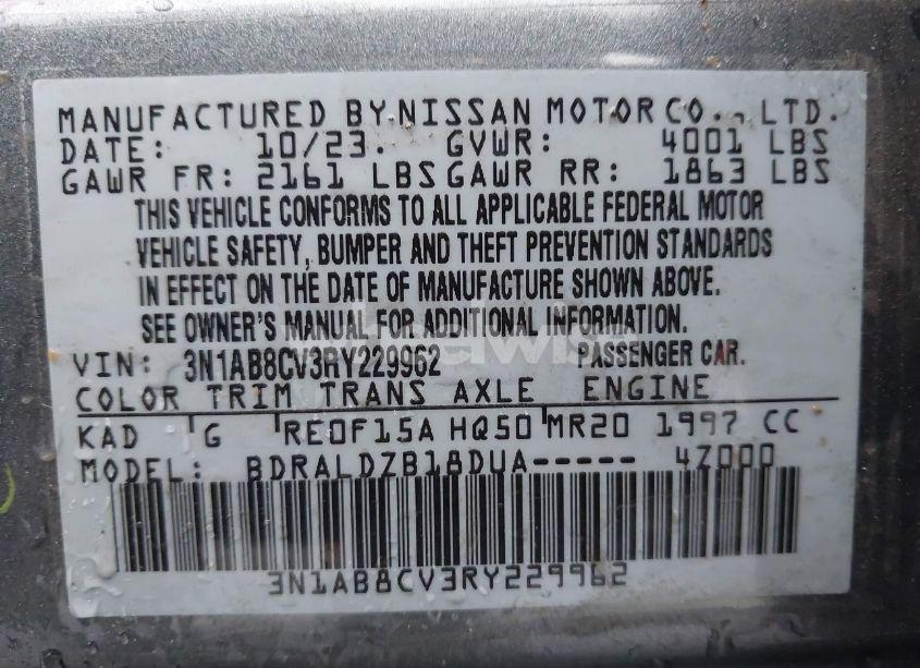 Photo 9 of 2024 Nissan Sentra SV XTRONIC CVT (VIN 3N1AB8CV3RY229962)