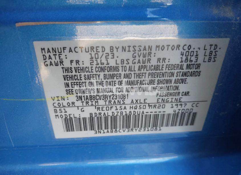 Photo 9 of 2024 Nissan Sentra SV XTRONIC CVT (VIN 3N1AB8CV3RY231081)