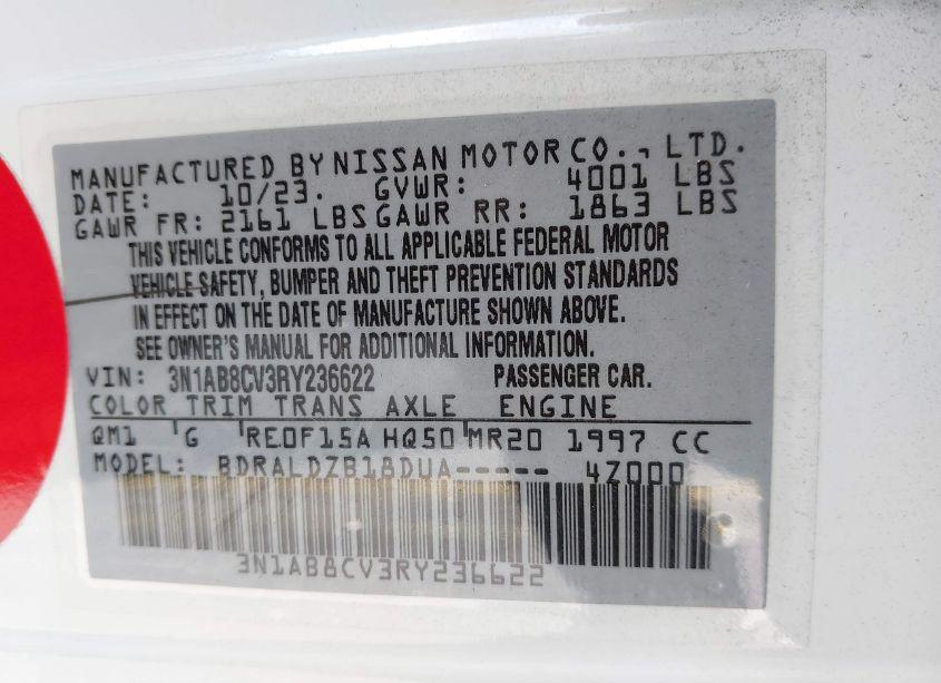 Photo 9 of 2024 Nissan Sentra SV XTRONIC CVT (VIN 3N1AB8CV3RY236622)