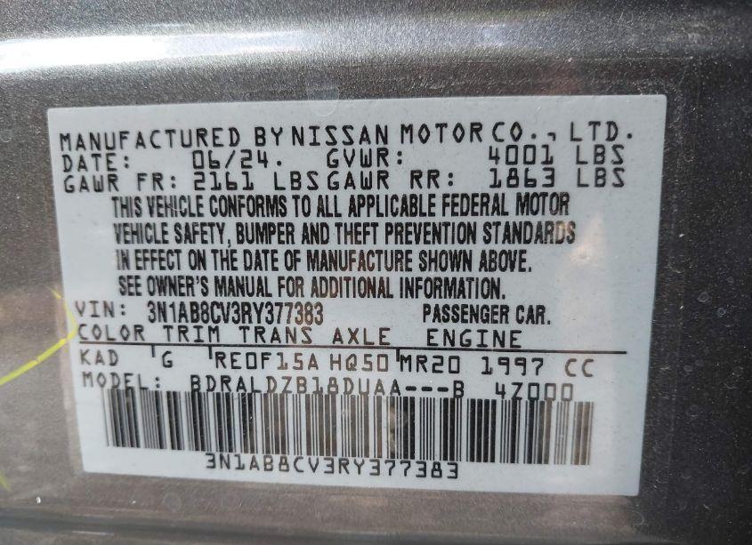 Photo 9 of 2024 Nissan Sentra SV XTRONIC CVT (VIN 3N1AB8CV3RY377383)