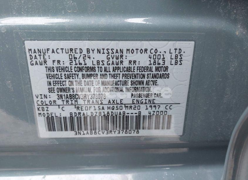 Photo 9 of 2024 Nissan Sentra SV XTRONIC CVT (VIN 3N1AB8CV3RY378078)