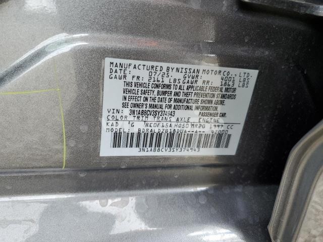 Photo 3 of 2025 NISSAN SENTRA SV (VIN 3N1AB8CV3SY374943)