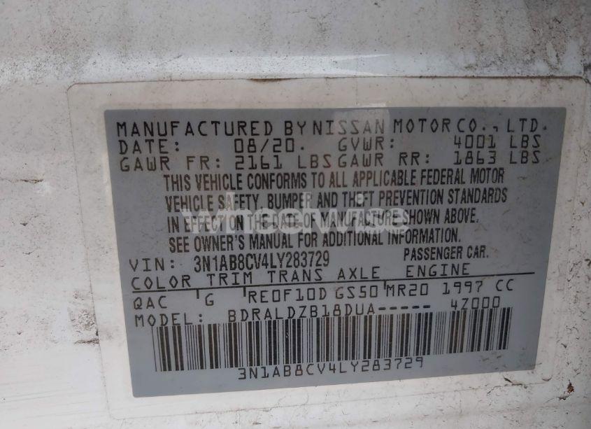 Photo 9 of 2020 Nissan Sentra SV XTRONIC CVT (VIN 3N1AB8CV4LY283729)