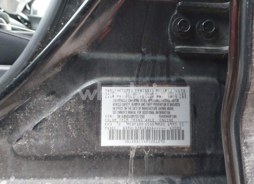 Photo 9 of 2021 Nissan Sentra SV XTRONIC CVT (VIN 3N1AB8CV4MY201290)