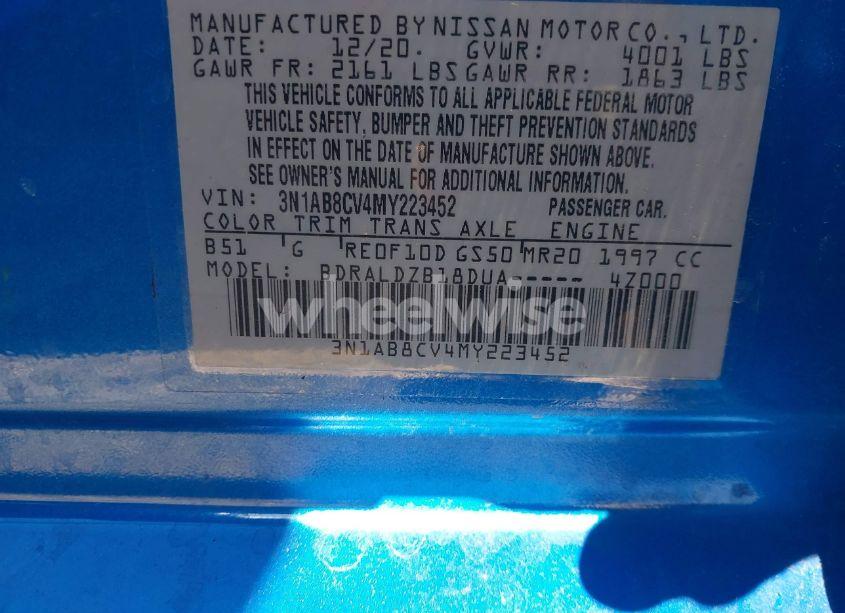 Photo 9 of 2021 Nissan Sentra SV XTRONIC CVT (VIN 3N1AB8CV4MY223452)