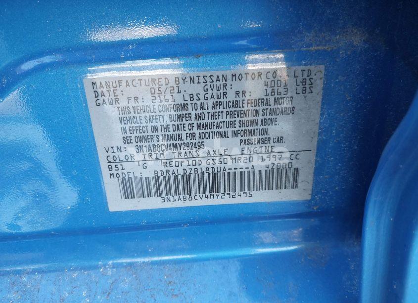 Photo 9 of 2021 Nissan Sentra SV XTRONIC CVT (VIN 3N1AB8CV4MY292495)