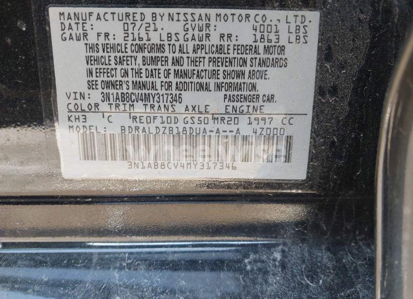 Photo 9 of 2021 Nissan Sentra SV XTRONIC CVT (VIN 3N1AB8CV4MY317346)