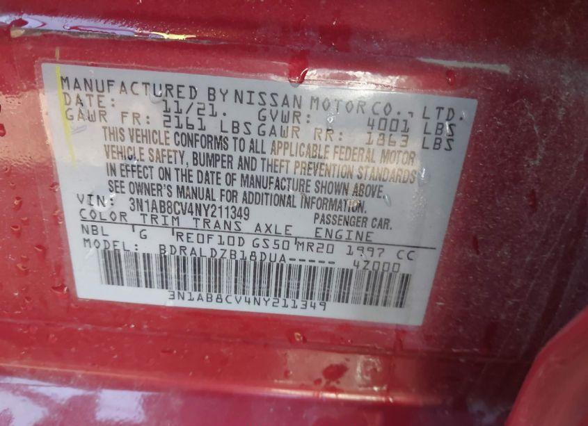 Photo 9 of 2022 Nissan Sentra SV XTRONIC CVT (VIN 3N1AB8CV4NY211349)