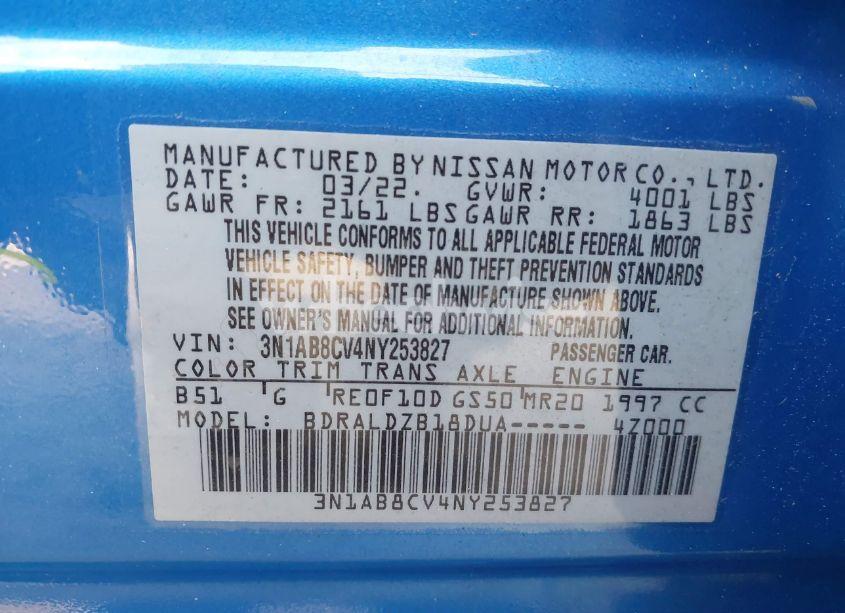 Photo 9 of 2022 Nissan Sentra SV XTRONIC CVT (VIN 3N1AB8CV4NY253827)