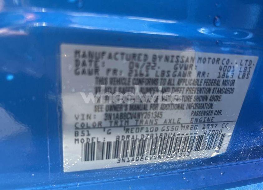 Photo 9 of 2022 Nissan Sentra SV XTRONIC CVT (VIN 3N1AB8CV4NY261345)