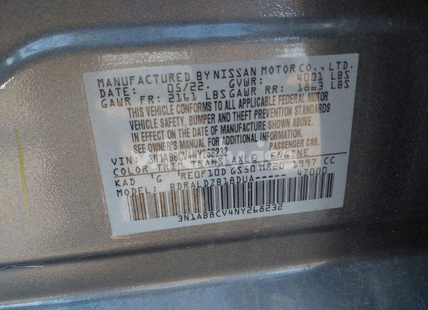 Photo 9 of 2022 Nissan Sentra SV XTRONIC CVT (VIN 3N1AB8CV4NY268232)