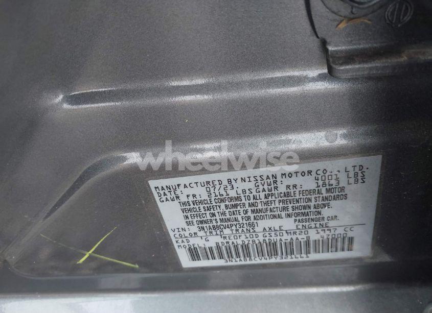 Photo 9 of 2023 Nissan Sentra SV XTRONIC CVT (VIN 3N1AB8CV4PY321661)