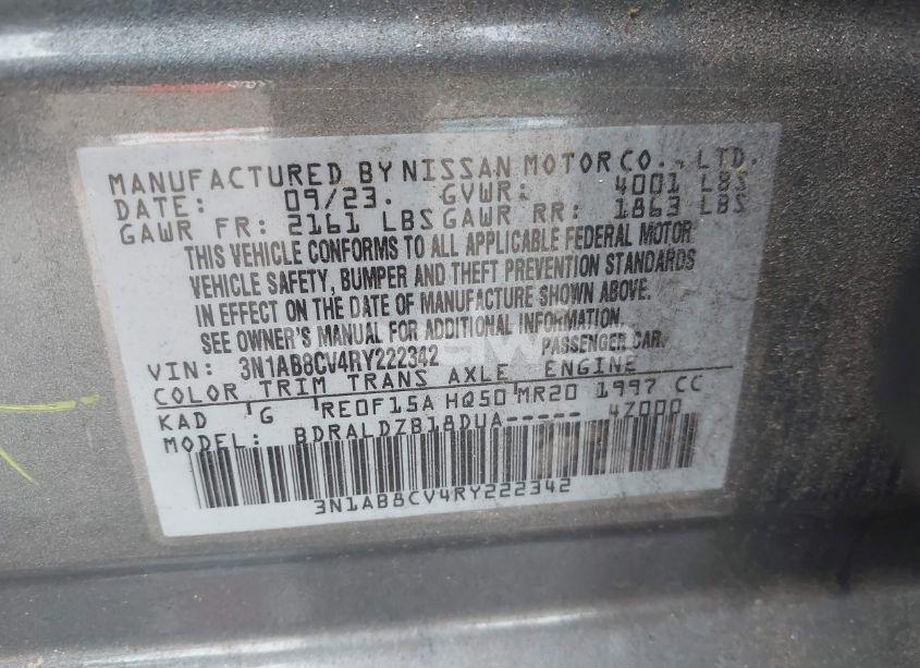 Photo 9 of 2024 Nissan Sentra SV XTRONIC CVT (VIN 3N1AB8CV4RY222342)