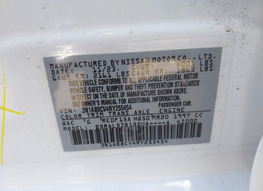 Photo 9 of 2024 Nissan Sentra SV XTRONIC CVT (VIN 3N1AB8CV4RY255454)