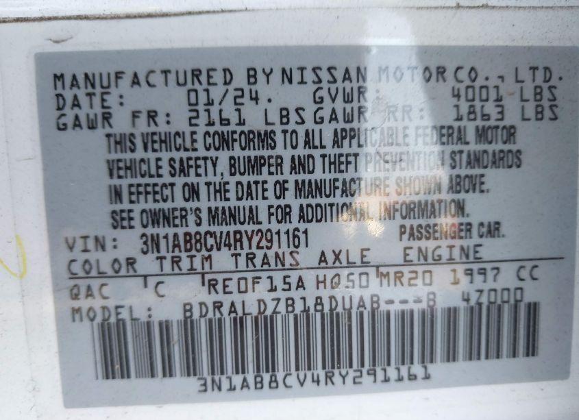Photo 9 of 2024 Nissan Sentra SV XTRONIC CVT (VIN 3N1AB8CV4RY291161)