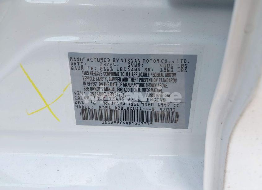 Photo 9 of 2024 Nissan Sentra SV XTRONIC CVT (VIN 3N1AB8CV4RY317919)