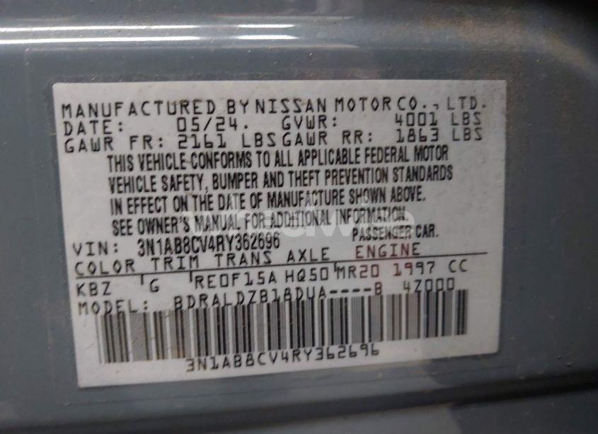 Photo 9 of 2024 Nissan Sentra SV XTRONIC CVT (VIN 3N1AB8CV4RY362696)