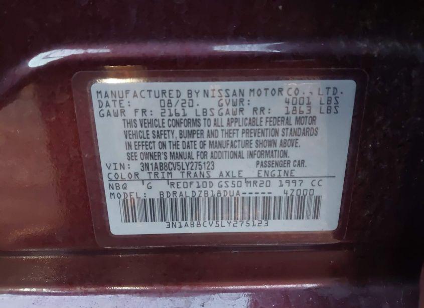 Photo 9 of 2020 Nissan Sentra SV XTRONIC CVT (VIN 3N1AB8CV5LY275123)