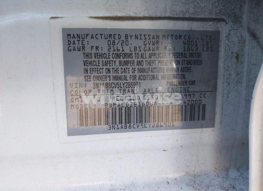 Photo 9 of 2020 Nissan Sentra SV XTRONIC CVT (VIN 3N1AB8CV5LY286901)