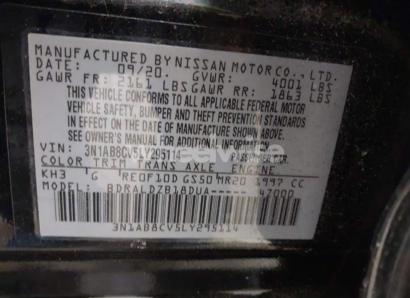Photo 9 of 2020 Nissan Sentra SV XTRONIC CVT (VIN 3N1AB8CV5LY295114)
