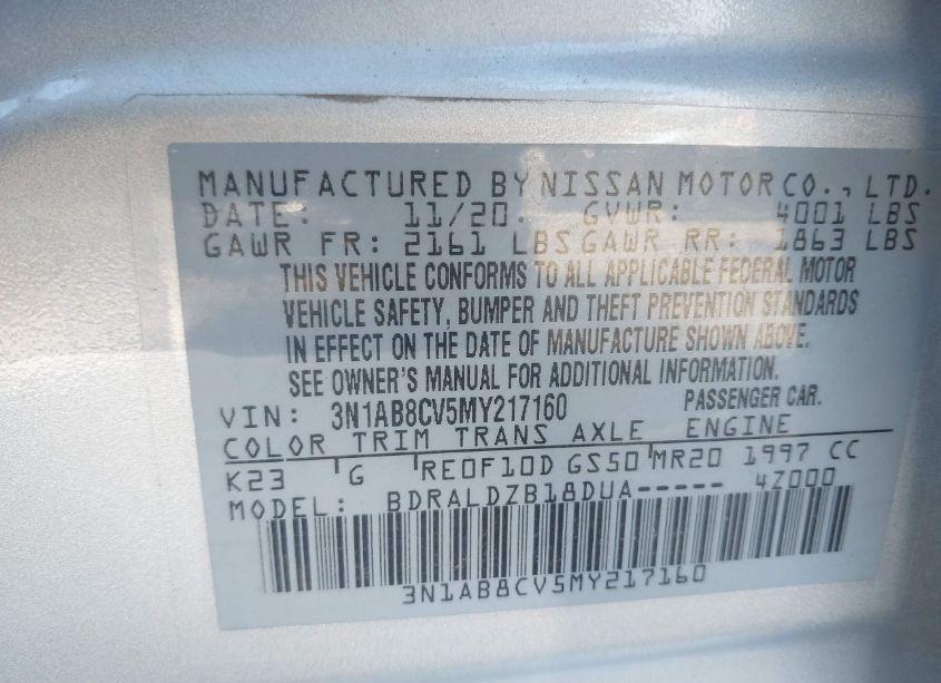 Photo 9 of 2021 Nissan Sentra SV XTRONIC CVT (VIN 3N1AB8CV5MY217160)