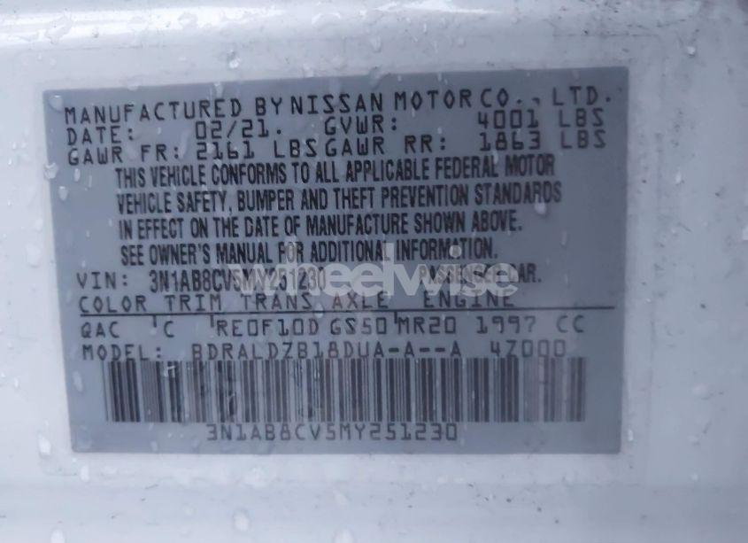 Photo 9 of 2021 Nissan Sentra SV XTRONIC CVT (VIN 3N1AB8CV5MY251230)