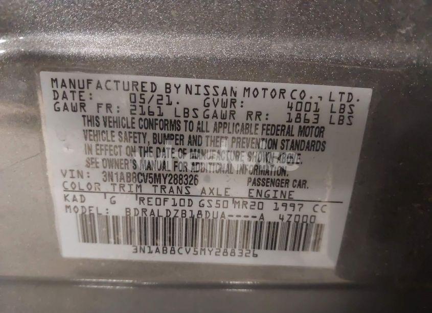 Photo 9 of 2021 Nissan Sentra SV XTRONIC CVT (VIN 3N1AB8CV5MY288326)