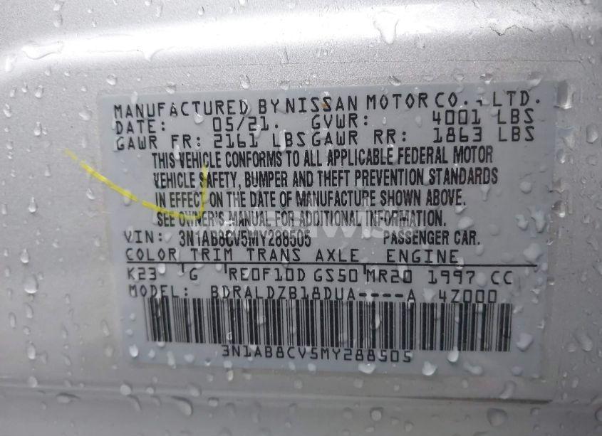 Photo 9 of 2021 Nissan Sentra SV XTRONIC CVT (VIN 3N1AB8CV5MY288505)