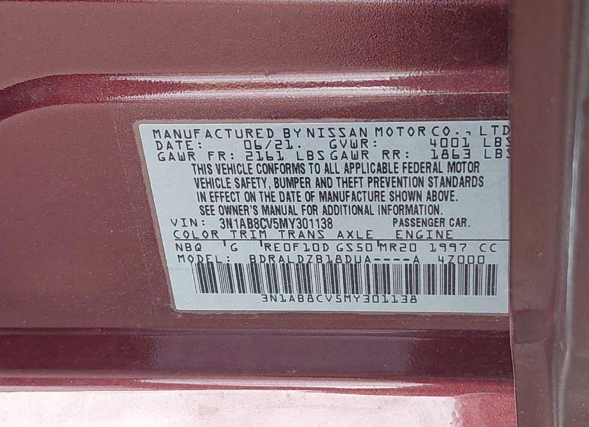 Photo 9 of 2021 Nissan Sentra SV XTRONIC CVT (VIN 3N1AB8CV5MY301138)