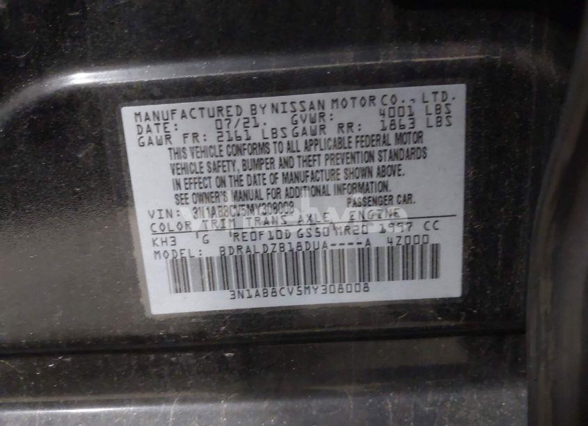 Photo 9 of 2021 Nissan Sentra SV XTRONIC CVT (VIN 3N1AB8CV5MY308008)