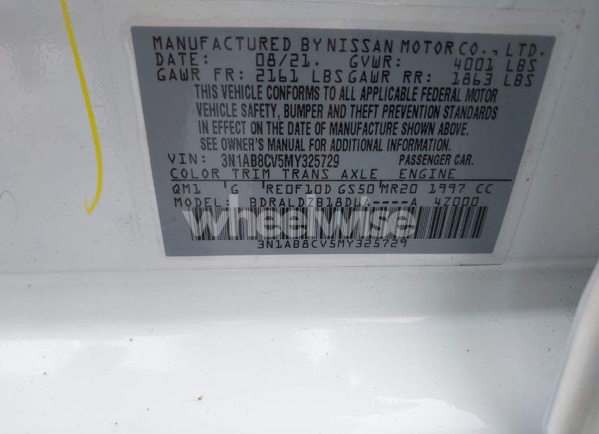 Photo 9 of 2021 Nissan Sentra SV XTRONIC CVT (VIN 3N1AB8CV5MY325729)