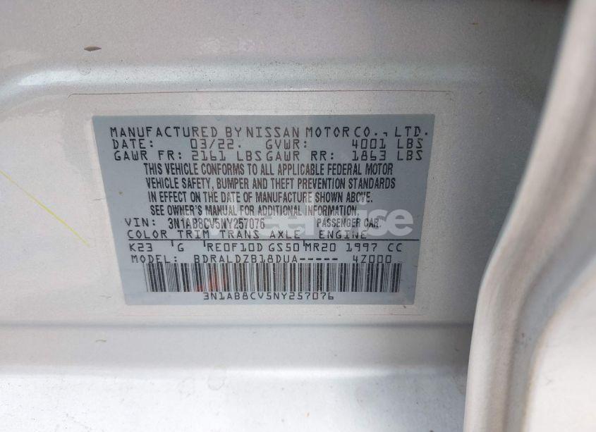 Photo 9 of 2022 Nissan Sentra SV XTRONIC CVT (VIN 3N1AB8CV5NY257076)