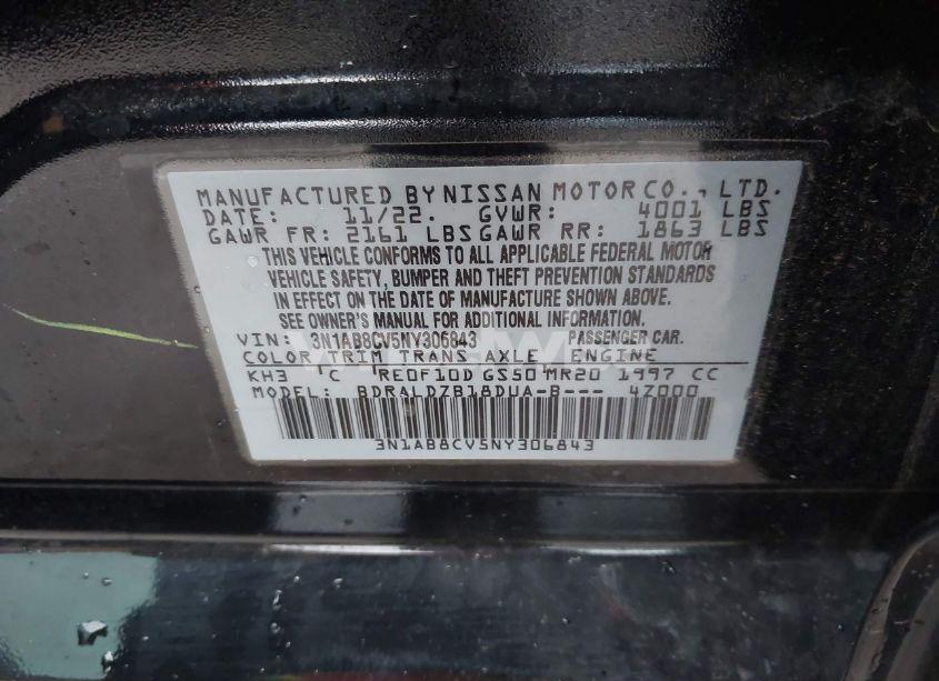 Photo 9 of 2022 Nissan Sentra SV XTRONIC CVT (VIN 3N1AB8CV5NY306843)