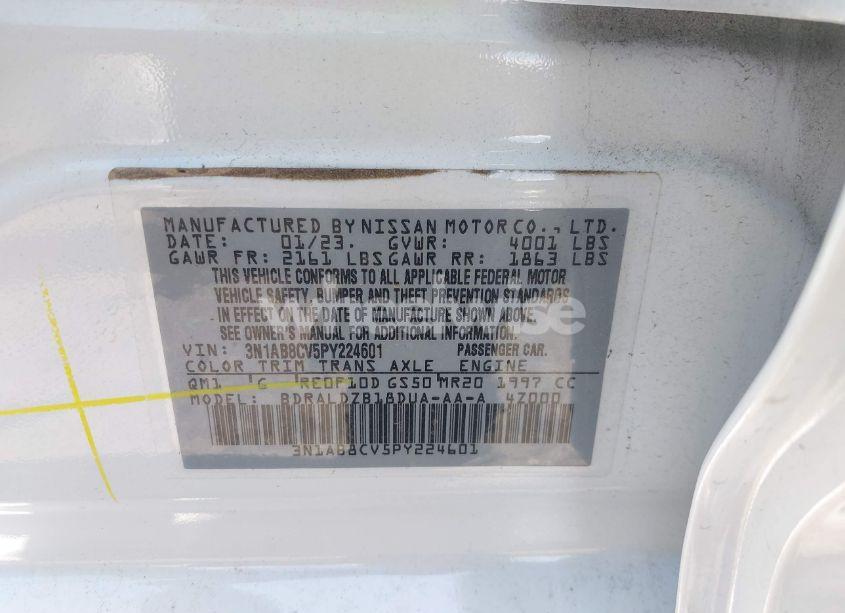 Photo 9 of 2023 Nissan Sentra SV XTRONIC CVT (VIN 3N1AB8CV5PY224601)